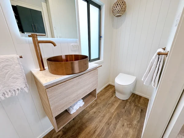 Ecoflo palisade waterless composting toilet