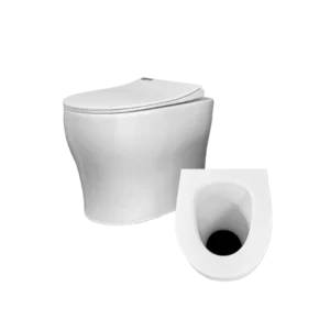 Ecoflo porcelain palisad pedestal composting toilet