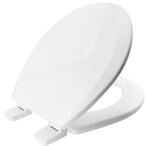 White Timber Resin Toilet Seat